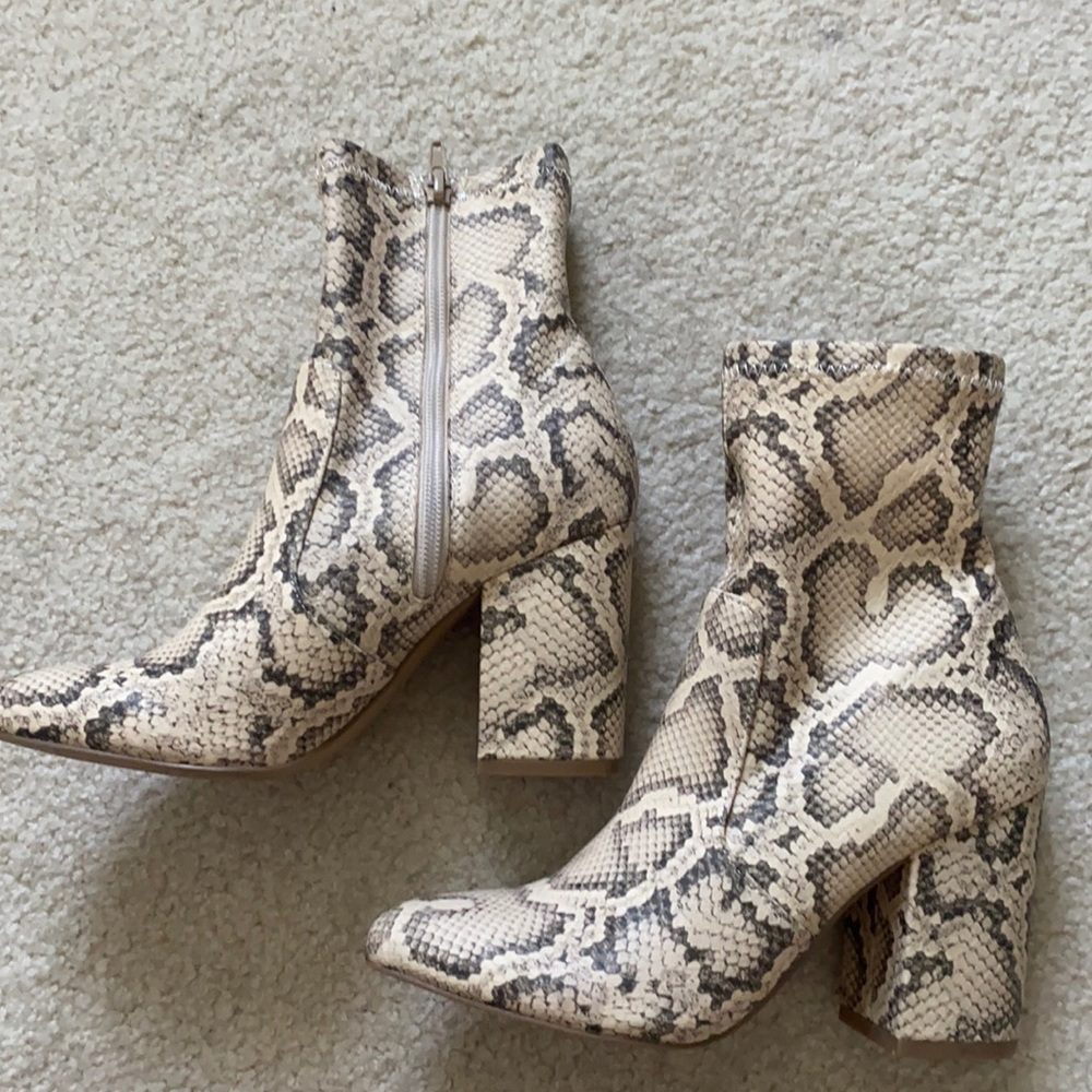 Steve Madden Snake Booties - image 1